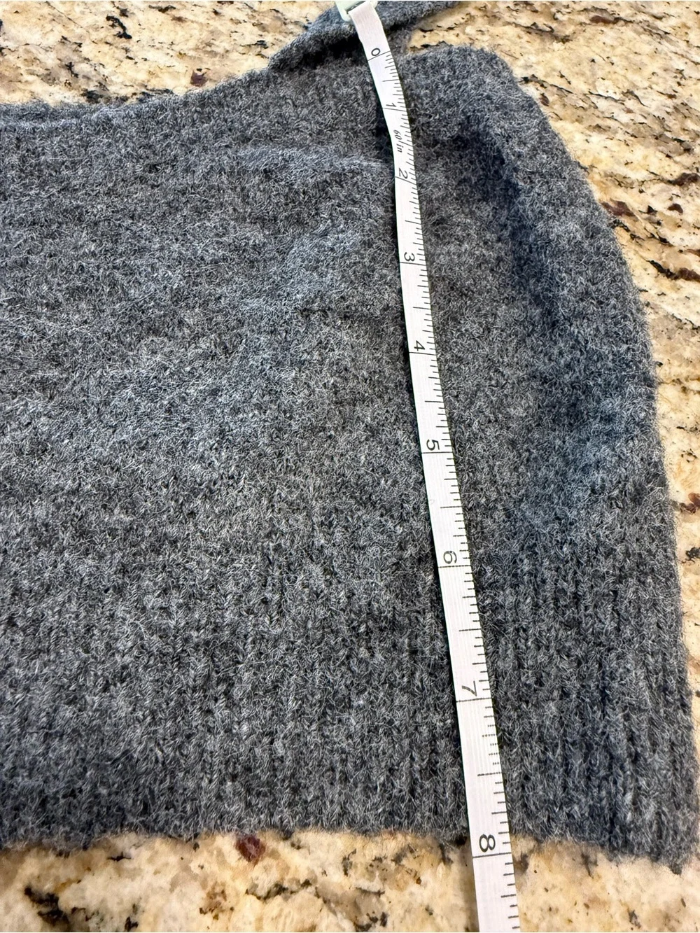 Zara charcoal gray cropped soft sweater tank SZ M